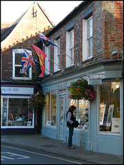 flags out in Wantage