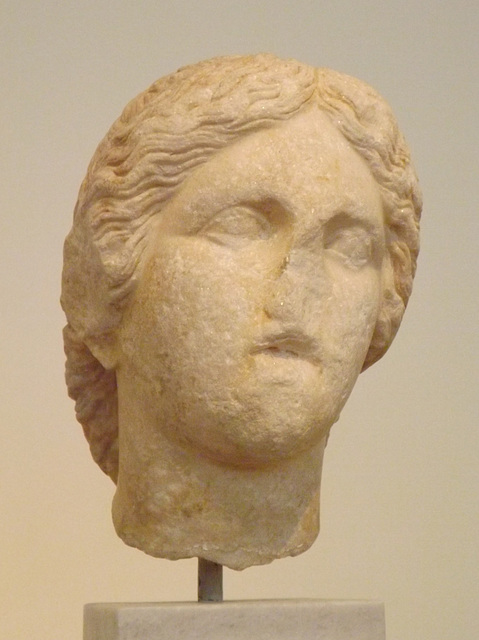 Head of Artemis from Thebes in the National Archaeological Museum of Athens, May 2014
