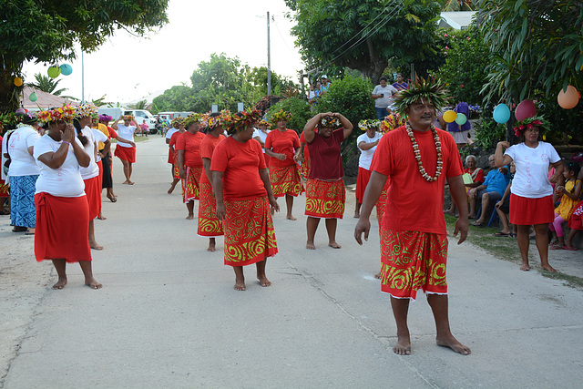 Polynésie Française, Maupiti Atoll, At the Beginning of the Festive Performance