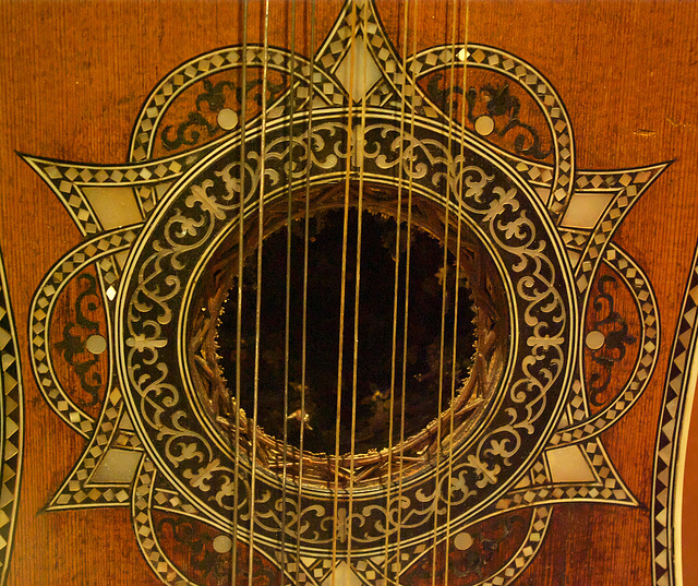 Sound hole - detail from a Venetian Guitar