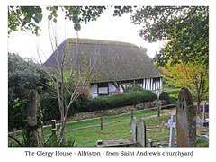 Alfriston Clergy House from St Andrew's churchyard 13 10 2018