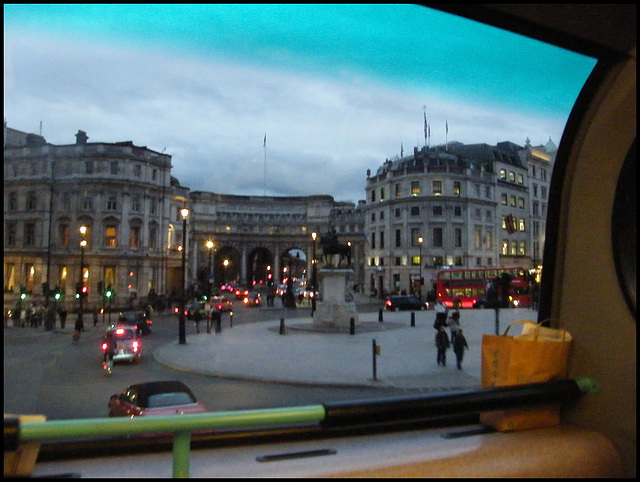 passing Admiralty Arch