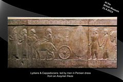 Assyrian frieze with Lydians & Cappadocians British Museum  11 4 2013