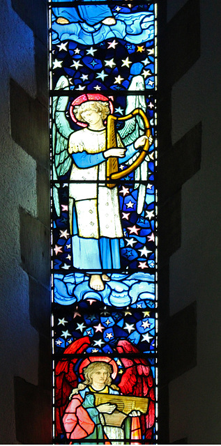 Detail of East Window, Staveley Church, Cumbria