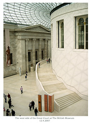 British Museum west side of Great Court 12 4 2007