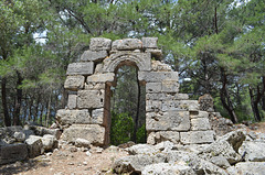 Phaselis, The Ruins of the Wall of the Building on the Main Street