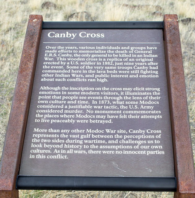 Lava Beds Natl Mon Canby Cross (Modoc War), CA (1016)