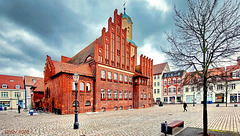 Marktplatz und Rathaus in Wittstock