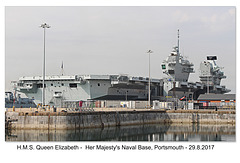 HMS Queen Elizabeth HMNB Portsmouth 29 8 2017