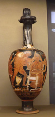 Red-Figure Oinochoe with Orestes and Pylades Killing Aegisthus in the Louvre, June 2013