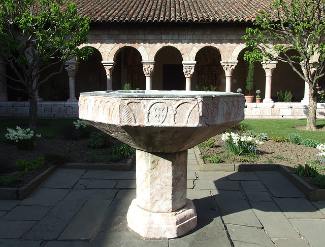 The Fountain in the Cuxa Cloister in the Cloisters, April 2012