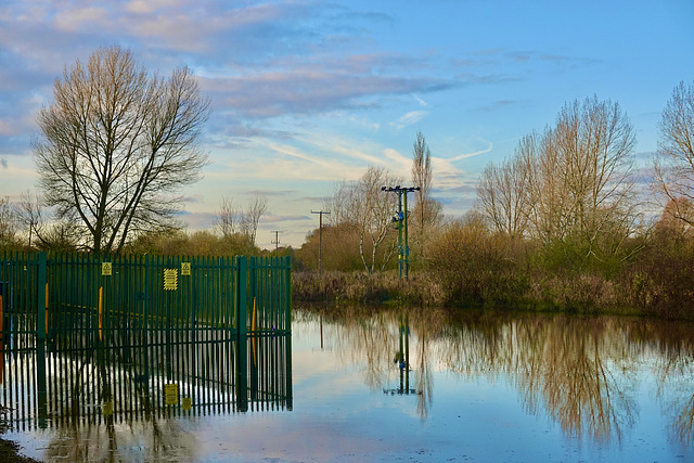 Gnosall Heath floods