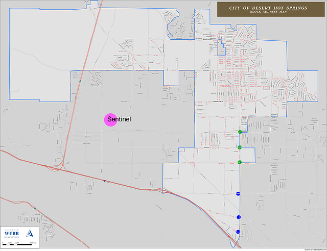 Desert Hot Springs Boundary Map 2014 with notes