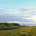 Dawn at Å freedom campground with Mosken and Værøy islands