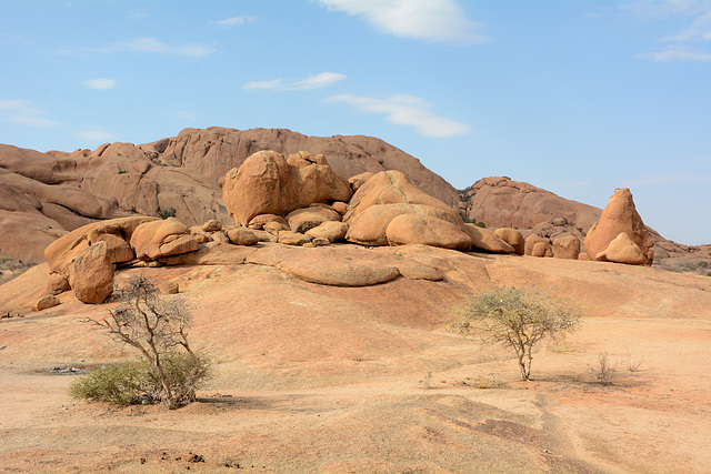 Namibia, Stones on the Granite Surface of Spitzkoppe