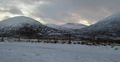 Winter in the Cairngorms from the A9