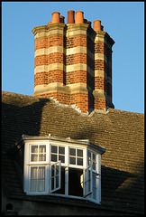 old chimneys and casement