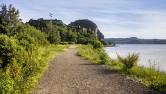Dumbarton Rock at the Confluence of the River Clyde and the River Leven
