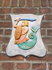 Merman with sword and shield