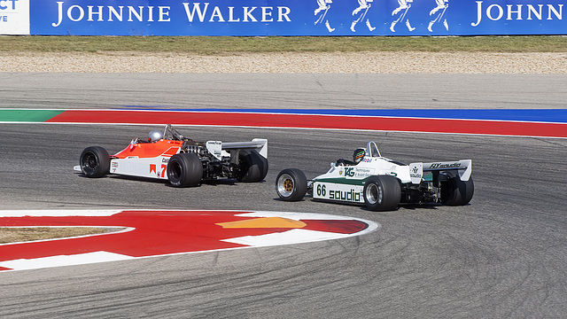 McLaren M29 and Williams FW08 at Circuit of the Americas