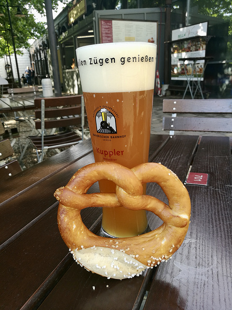 Leipzig 2019 – Beer and pretzel