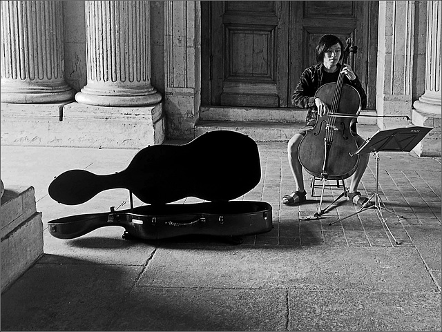 Un musicien au Louvre