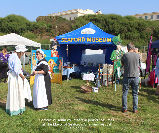 Seaford Museum's stand  - Seaford Mayor's Charities Festival 2021