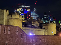 Tower of London and the lights of the City