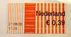 Dutch franking label of € 0.39