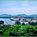 MAHE' : il porto di Victoria visto dalla zona alta della capitale - la C0sta Romantica ci attende per portarci in Madagascar