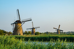 Niederlande - Kinderdijk - Nederwaard Molen No. 3 + No. 7 + No. 8