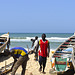 Pêcheurs sur la plage de Guet Ndar