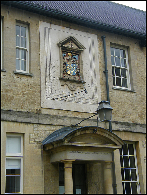sundial at Frewin Hall