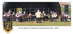Seaford Silver Band panorama Mayor's Charities Festival 2021
