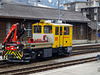 Traktor ( Kleinlokomotive ) Tm 2/2 der Rhätischen-Bahn in Disentis