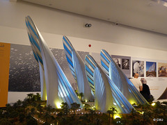 Norman Foster's model for the Zayed Museum on Saddiyat Island, Abu Dhabi