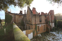Annesley Hall, Nottinghamshire (abandoned and burnt by vandals)