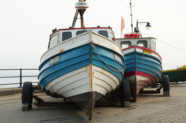 Cobles at Filey, North Yorkshire