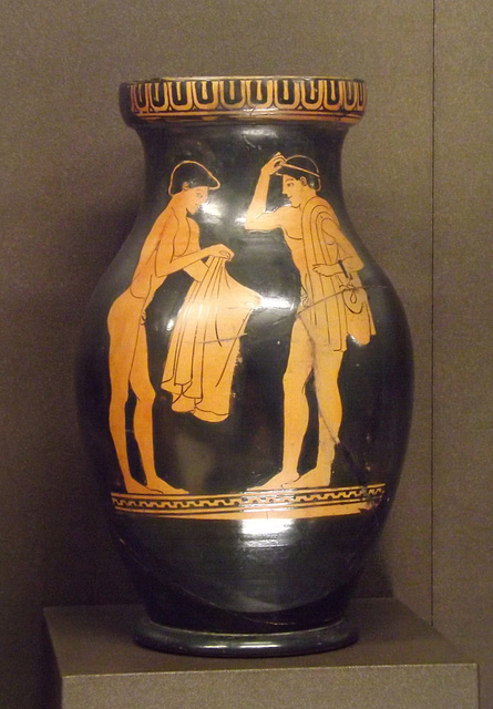 Red-Figure Olpe with Athletes Close to Kleophrades Painter in the Louvre, June 2013