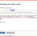 Embed code from Youtube