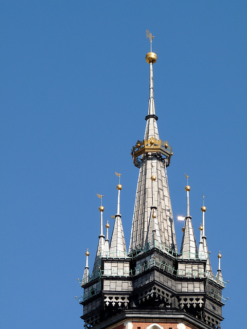 Krakow- Spires of Saint Mary's Basilica