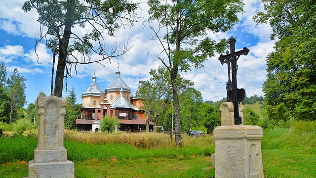 Orthodoxe Kirche von St. Erzengel Michael in Bystre ,Karpaten Polen