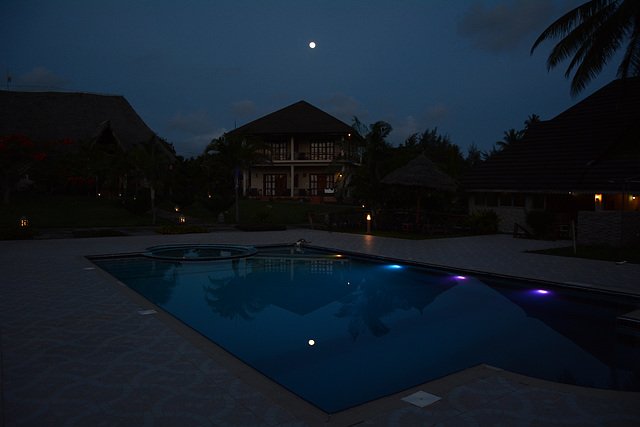 Zanzibar, Moon Reflection in the Pool