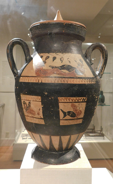 Etruscan Terracotta Amphora with Lid in the Metropolitan Museum of Art, January 2018