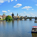 Prague 2019 – View of the River Vltava and Charles Bridge