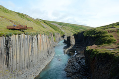 Iceland, The Canyon of Stuðlagil with Left Bank Overview Point