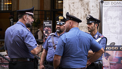 Carabinieri gather for lunch