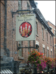 Four Candles sign