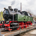 Dampflok D5 der Hespertalbahn zum Museumstag in Bochum-Dahlhausen auf der Drehscheibe