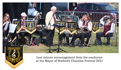 Seaford Silver Band - a few last minute words from the conductor - Mayor's Charities Festival 2021